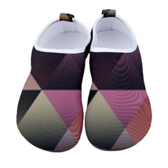 Abstract Geometric Triangles Shapes Men s Sock-style Water Shoes by Pakjumat