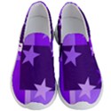 Purple Stars Pattern Shape Men s Lightweight Slip Ons View1