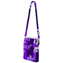 Purple Stars Pattern Shape Multi Function Travel Bag by Pakjumat