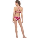 Pink Hearts Pattern Love Shape High Neck Bikini Set View2