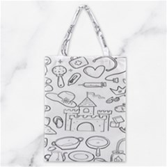 Baby Hand Sketch Drawn Toy Doodle Classic Tote Bag by Pakjumat