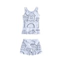 Baby Hand Sketch Drawn Toy Doodle Kids  Boyleg Swimsuit View2