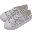 Baby Hand Sketch Drawn Toy Doodle Kids  Low Top Canvas Sneakers View2