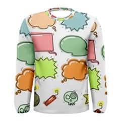 Set Collection Balloon Image Men s Long Sleeve T-shirt by Pakjumat