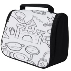 Baby Hand Sketch Drawn Toy Doodle Full Print Travel Pouch (big) by Pakjumat