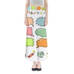 Set Collection Balloon Image Full Length Maxi Skirt