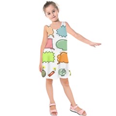 Set Collection Balloon Image Kids  Sleeveless Dress by Pakjumat