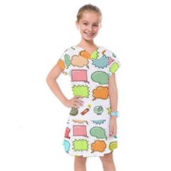 Set Collection Balloon Image Kids  Drop Waist Dress by Pakjumat