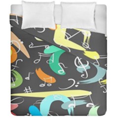 Repetition Seamless Child Sketch Duvet Cover Double Side (california King Size) by Pakjumat