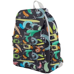 Repetition Seamless Child Sketch Top Flap Backpack by Pakjumat