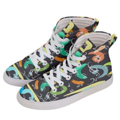 Repetition Seamless Child Sketch Men s Hi-top Skate Sneakers by Pakjumat