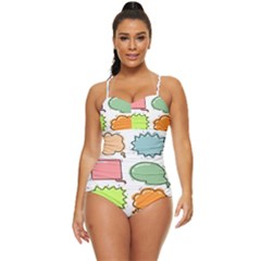 Set Collection Balloon Image Retro Full Coverage Swimsuit by Pakjumat