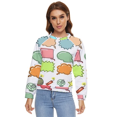 Set Collection Balloon Image Women s Long Sleeve Raglan T-shirt by Pakjumat