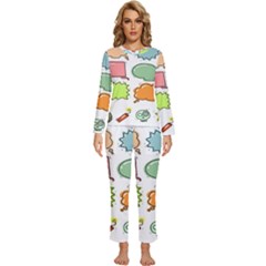 Set Collection Balloon Image Womens  Long Sleeve Lightweight Pajamas Set by Pakjumat