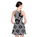 Black And White Pattern Background Structure Reversible Skater Dress View2