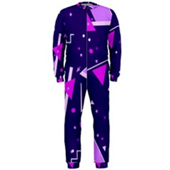 Memphis Pattern Geometric Abstract Onepiece Jumpsuit (men) by Pakjumat