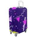 Purple Blue Geometric Pattern Luggage Cover (Medium) View2