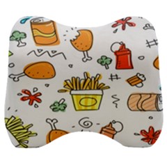 Cute Sketch Set Child Fun Funny Velour Head Support Cushion by Pakjumat