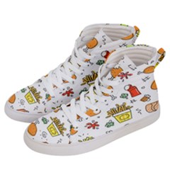 Cute Sketch Set Child Fun Funny Men s Hi-top Skate Sneakers by Pakjumat