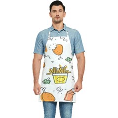 Cute Sketch Set Child Fun Funny Kitchen Apron by Pakjumat