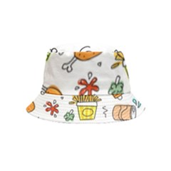 Cute Sketch Set Child Fun Funny Inside Out Bucket Hat (kids) by Pakjumat