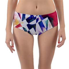 Abstract Art Work 1 Reversible Mid-waist Bikini Bottoms by mbs123