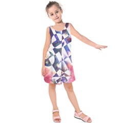 Abstract Art Work 1 Kids  Sleeveless Dress