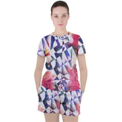 Abstract Art Work 1 Women s T-shirt And Shorts Set