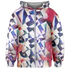 Abstract Art Work 1 Kids  Zipper Hoodie Without Drawstring