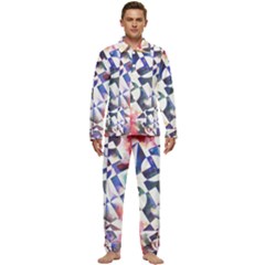 Abstract Art Work 1 Men s Long Sleeve Velvet Pocket Pajamas Set