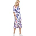 Abstract Art Work 1 Bow Sleeve Chiffon Midi Dress View3