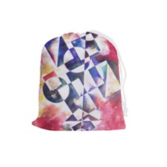 Abstract Art Work 1 Drawstring Pouch (large)