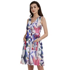 Abstract Art Work 1 Sleeveless Dress With Pocket