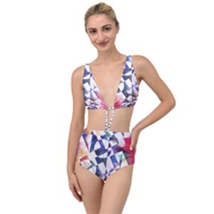 Abstract Art Work 1 Tied Up Two Piece Swimsuit