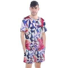 Abstract Art Work 1 Men s Mesh T-shirt And Shorts Set