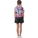 Abstract Art Work 1 Kids  Butterfly Cutout T-Shirt View2