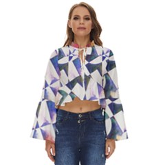 Abstract Art Work 1 Boho Long Bell Sleeve Top