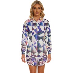 Abstract Art Work 1 Womens Long Sleeve Shirt Dress