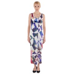 Abstract Art Work 1 Fitted Maxi Dress by mbs123