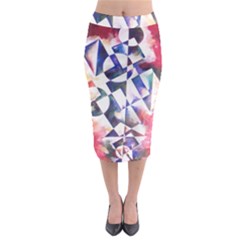 Abstract Art Work 1 Midi Pencil Skirt