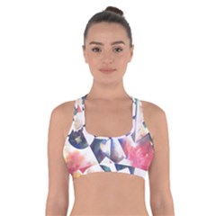 Abstract Art Work 1 Cross Back Sports Bra