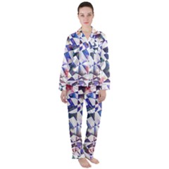 Abstract Art Work 1 Women s Long Sleeve Satin Pajamas Set	 by mbs123