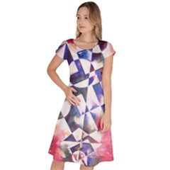 Abstract Art Work 1 Classic Short Sleeve Dress by mbs123