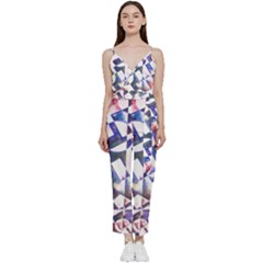 Abstract Art Work 1 V-neck Camisole Jumpsuit by mbs123