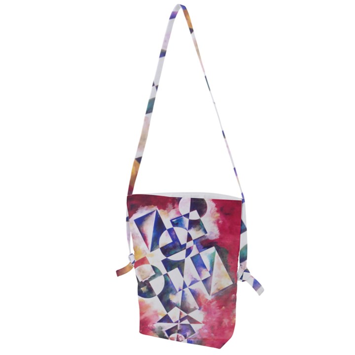 Abstract Art Work 1 Folding Shoulder Bag