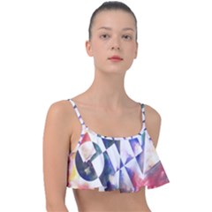 Abstract Art Work 1 Frill Bikini Top by mbs123