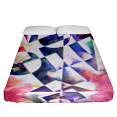 Abstract Art Work 1 Fitted Sheet (queen Size) by mbs123