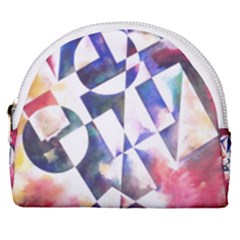 Abstract Art Work 1 Horseshoe Style Canvas Pouch