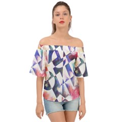 Abstract Art Work 1 Off Shoulder Short Sleeve Top by mbs123