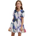 Abstract Art Work 1 Kids  Short Sleeve Dolly Dress View2